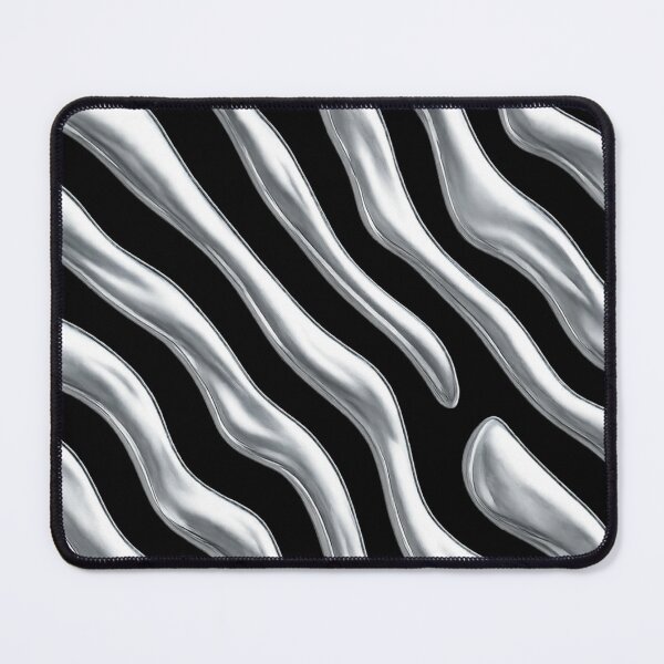 Item preview, Liquid Chrome Waves - 3D Metallic Urban Pattern designed and sold by Urban-InkStudio.