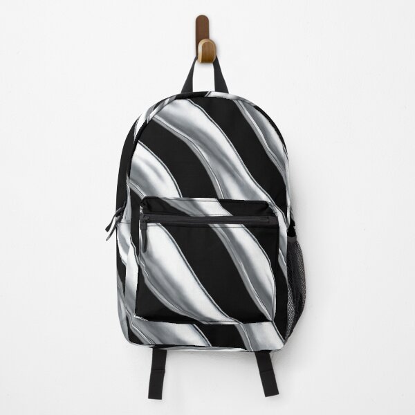 Item preview, Liquid Chrome Waves - 3D Metallic Urban Pattern designed and sold by Urban-InkStudio.