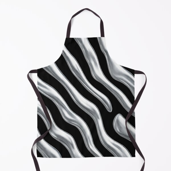 Item preview, Liquid Chrome Waves - 3D Metallic Urban Pattern designed and sold by Urban-InkStudio.