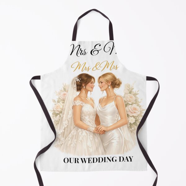 Item preview, Mrs & Mrs Wedding Card — Romantic Lesbian Couple Bridal Greeting Card designed and sold by novyron.