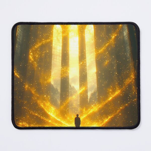 Item preview, Cinematic Art: A Wanderer Amidst Golden Aura 2 designed and sold by Gryfonarts.