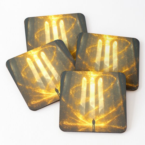 Item preview, Cinematic Art: A Wanderer Amidst Golden Aura 2 designed and sold by Gryfonarts.