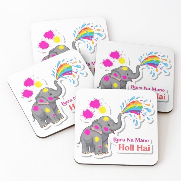 Item preview, Elephant Bura Na Mano Holi Hai designed and sold by ArtdesignsA.