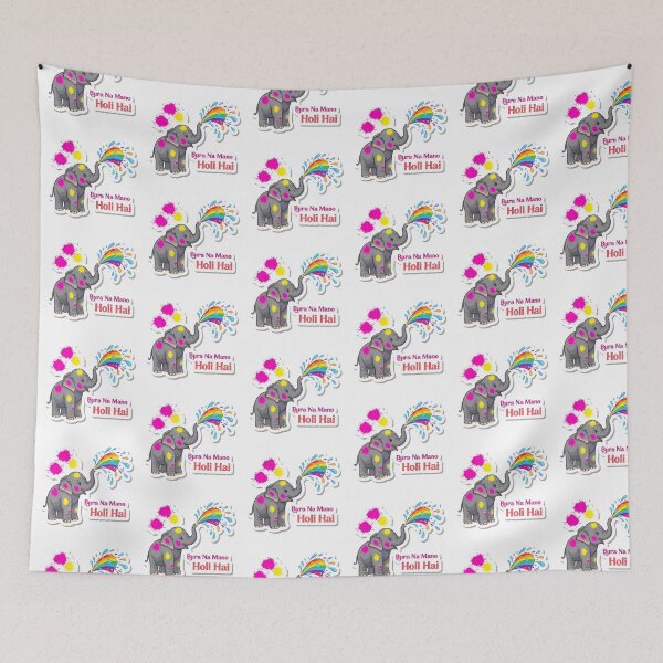 Item preview, Elephant Bura Na Mano Holi Hai designed and sold by ArtdesignsA.