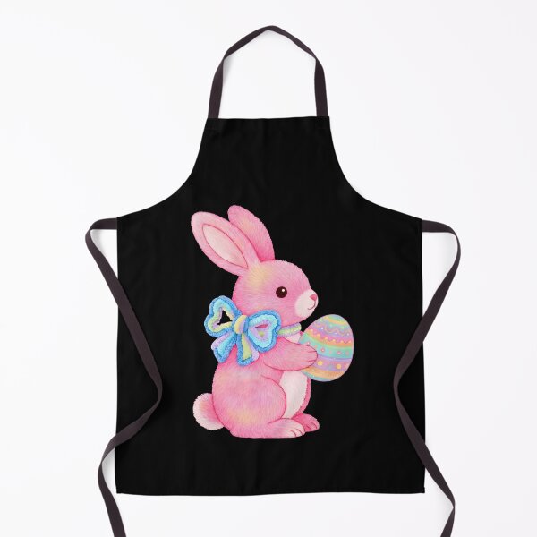 Item preview, Kids Pink Easter Bunny Rainbow Bow designed and sold by KroghDs.
