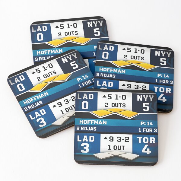 Item preview, Dodgers Back To Back Championship Scoreboard designed and sold by DerickOlson.