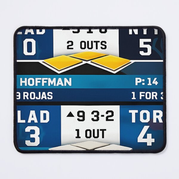 Item preview, Dodgers Back To Back Championship Scoreboard designed and sold by DerickOlson.