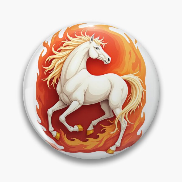Item preview, Year of the Fire Horse - White Horse designed and sold by Debbie Schulte.