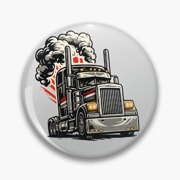 Item preview, Vintage American Semi Truck – Oldschool Trucker T-Shirt Design designed and sold by myforestfog.