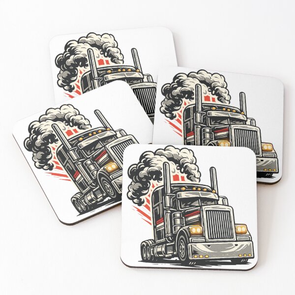Item preview, Vintage American Semi Truck – Oldschool Trucker T-Shirt Design designed and sold by myforestfog.