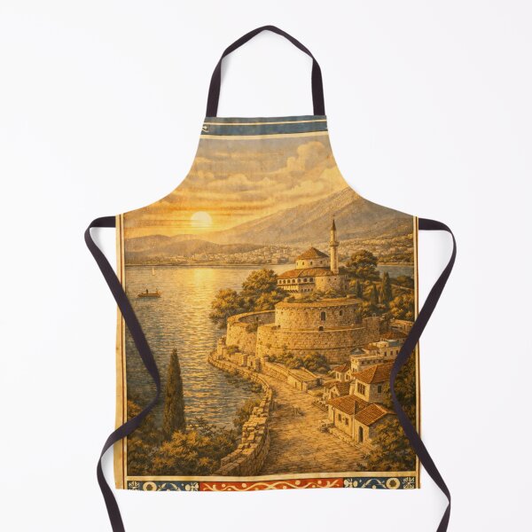 Item preview, Ioannina Hellas Vintage Travel Poster designed and sold by mythographiaart.
