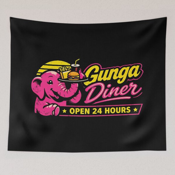 Item preview, Diner Retro 1985 Fast Food Elephant Logo designed and sold by agearb.