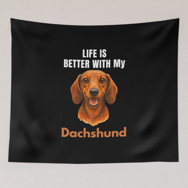 Item preview, Life Is Better With My Dachshund – Cute Dog Mom & Dog Dad Gift designed and sold by YAKOUT-STUDIO.