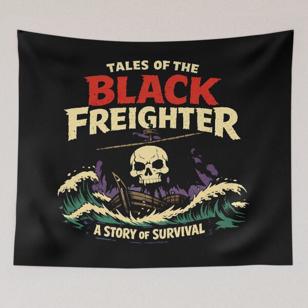 Item preview, Black Freighter Vintage Pirate Comic Horror Logo designed and sold by agearb.