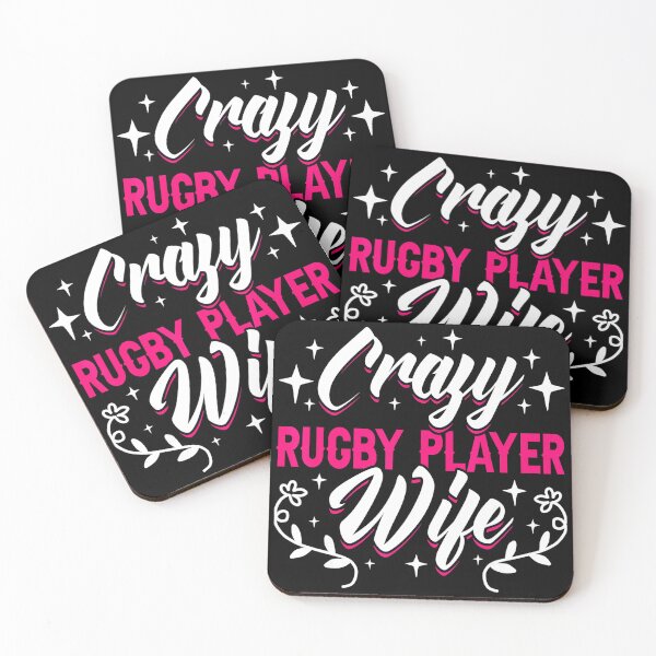 Item preview, Crazy Rugby Player Wife Funny Sports Supporter Pride  designed and sold by GabrieSketcham.