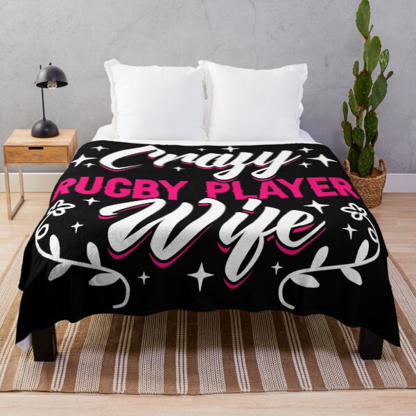 Item preview, Crazy Rugby Player Wife Funny Sports Supporter Pride  designed and sold by GabrieSketcham.