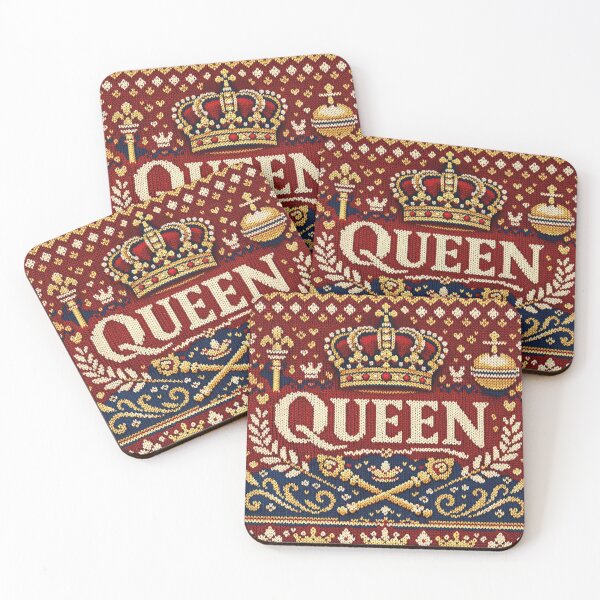 Item preview, Queen's crown in royal knit pattern designed and sold by Mauswohn.