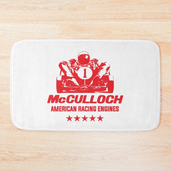 Item preview, McCulloch American racing engines - vintage karting - red print designed and sold by retropetrol.