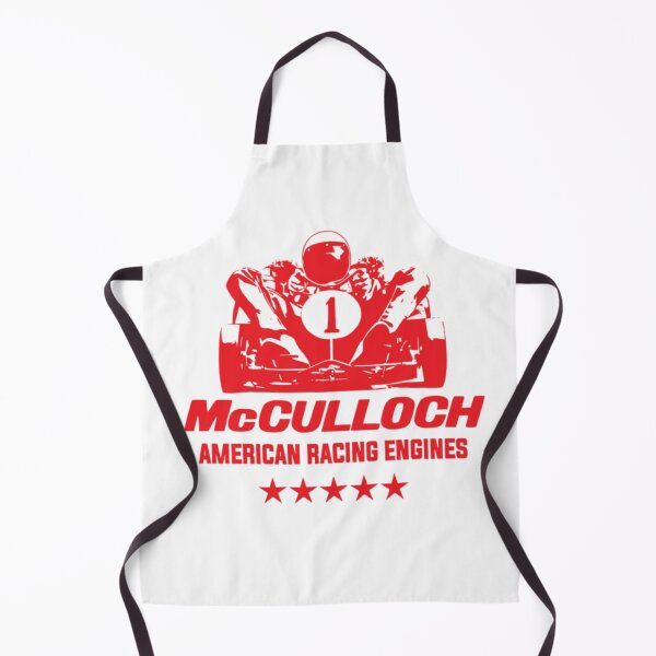 Item preview, McCulloch American racing engines - vintage karting - red print designed and sold by retropetrol.