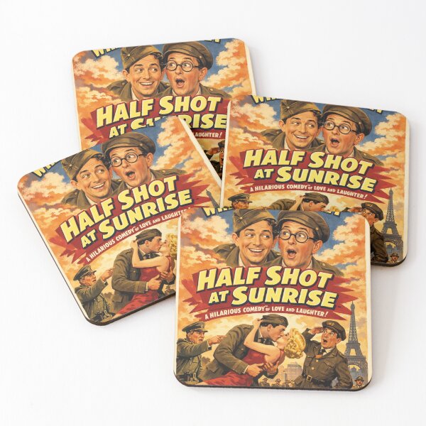 Item preview, Half Shot at Sunrise Vintage Film Comedy Retro designed and sold by Mauswohn.