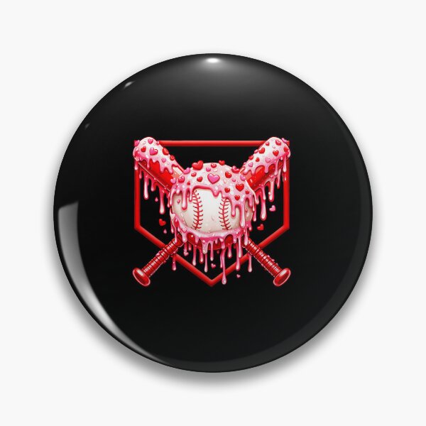 Item preview, Baseball Heart Ice Cream Drip Valentine Sports Love Illustration designed and sold by miaa-artistshop.
