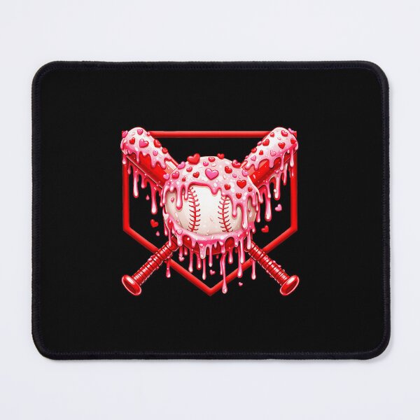 Item preview, Baseball Heart Ice Cream Drip Valentine Sports Love Illustration designed and sold by miaa-artistshop.