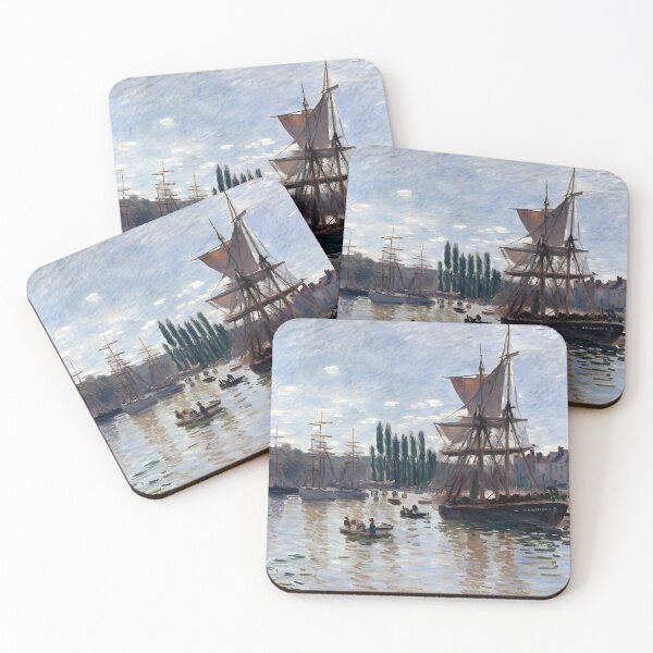 Item preview, Boats at Rouen designed and sold by artdesignsnow.