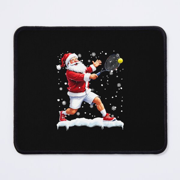 Item preview, Santa Playing Tennis Christmas Sports Humor Holiday Illustration designed and sold by WayTBeenkenArt.