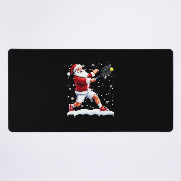 Item preview, Santa Playing Tennis Christmas Sports Humor Holiday Illustration designed and sold by WayTBeenkenArt.