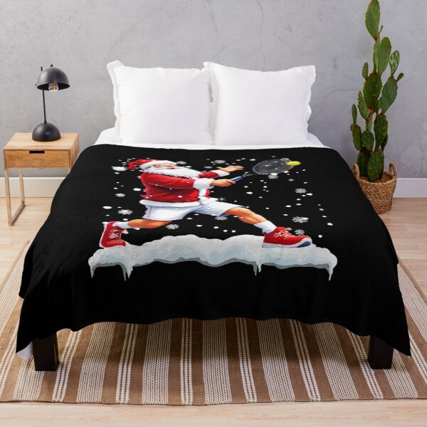 Item preview, Santa Playing Tennis Christmas Sports Humor Holiday Illustration designed and sold by WayTBeenkenArt.
