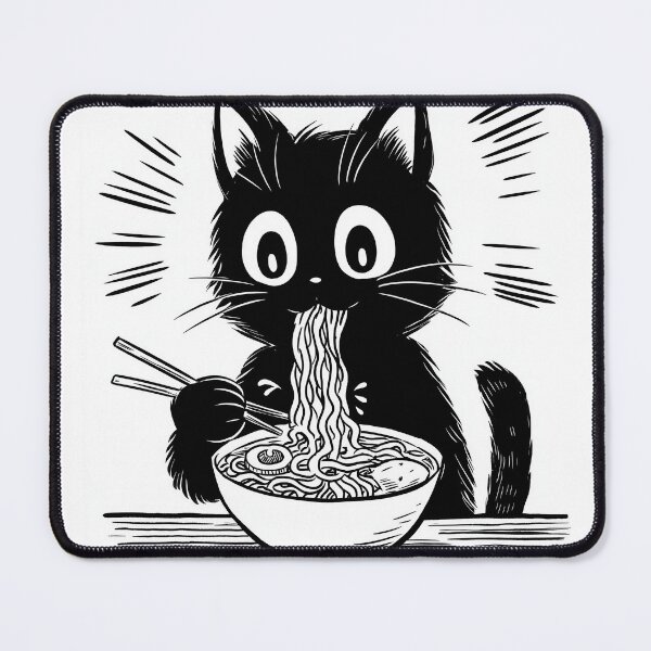 Item preview, Vintage Black Cat Ramen designed and sold by Retro Type.