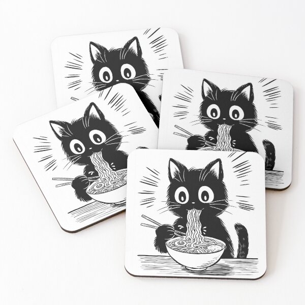 Item preview, Vintage Black Cat Ramen designed and sold by Retro Type.