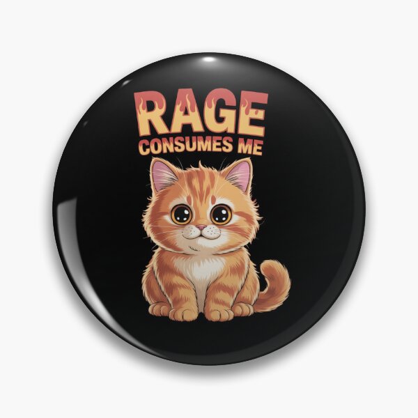 Item preview, Cute Cat Rage Consumes Me designed and sold by Chris-graphics-art.