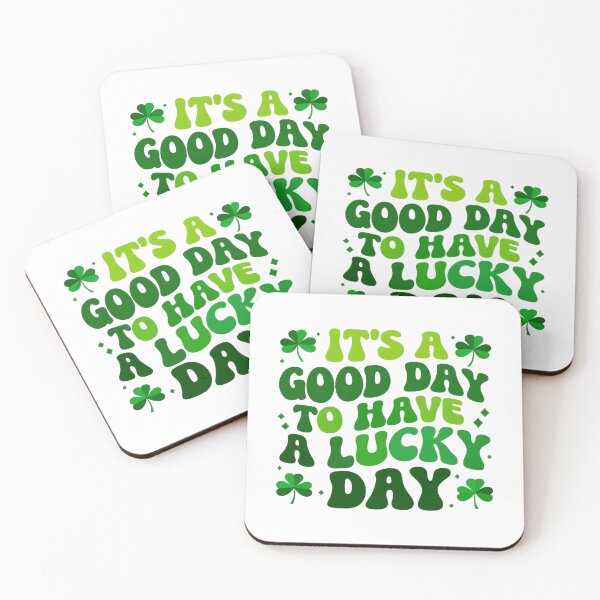 Item preview, Lucky Day Positive Quote Design • St. Patrick’s Day Good Vibes Typography • Motivational Clover Art designed and sold by Bright Nest Studio.