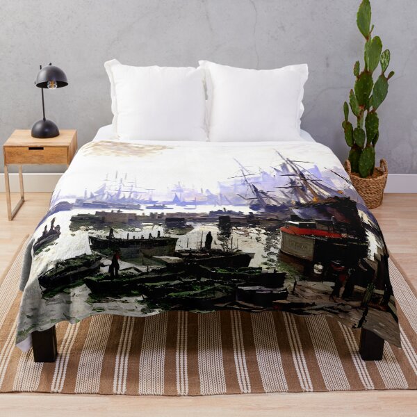Item preview, Boats in the Pool of London, 1871 designed and sold by artdesignsnow.
