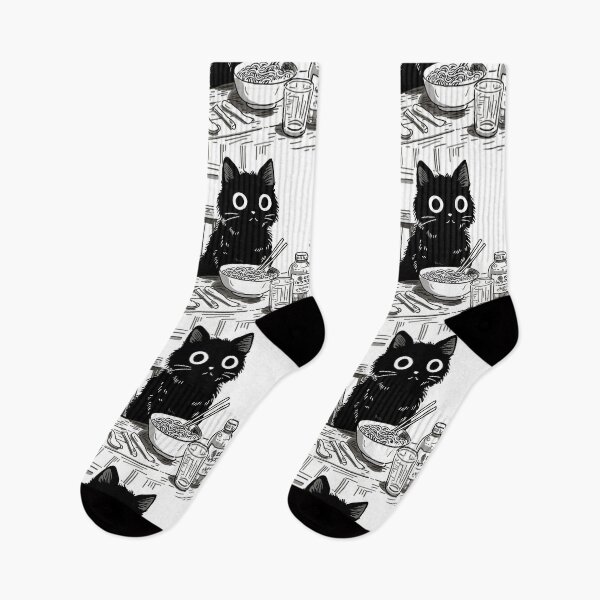 Item preview, The Retro Ramen Purr designed and sold by Retro Type.