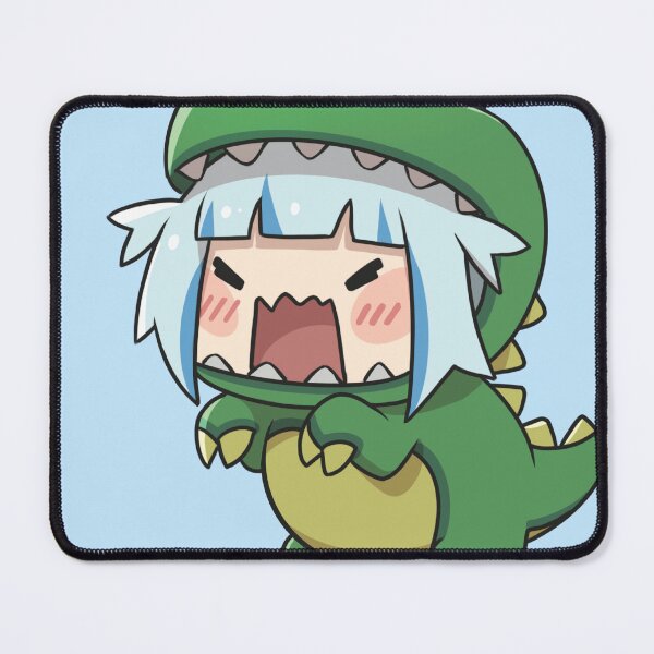 Item preview, Gawr Gura Chibi Dinosaur Costume | Cute Hololive Shark VTuber Fan Art designed and sold by Guy Who Does Art.