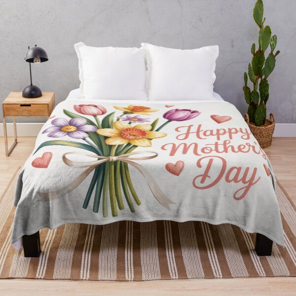 Item preview, Happy Mother's Day Spring Tulip & Daffodil Bouquet designed and sold by Midnight Veil Designs.