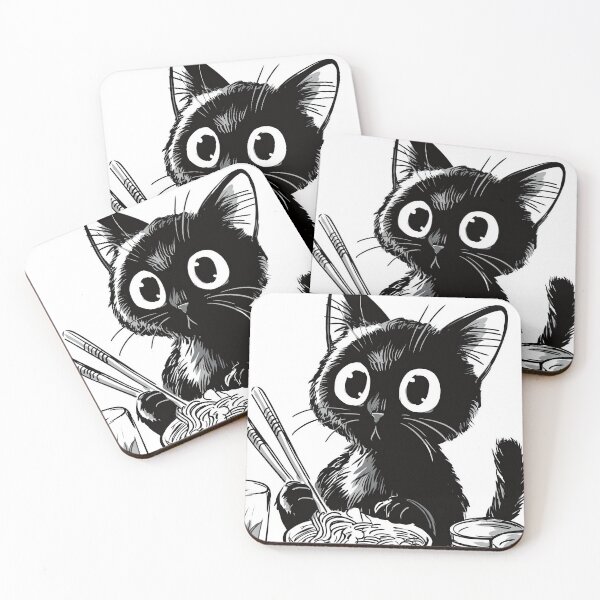 Item preview, Kawaii Kitty's Noodle Bowl designed and sold by Retro Type.