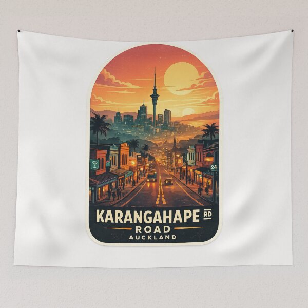 Item preview, Karangahape Road Auckland City Skyline designed and sold by Places On Earth.