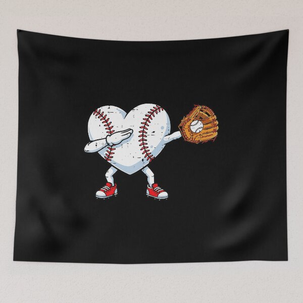 Item preview, Baseball Heart Dab Valentine Funny Sports Love Illustration designed and sold by miaa-artistshop.