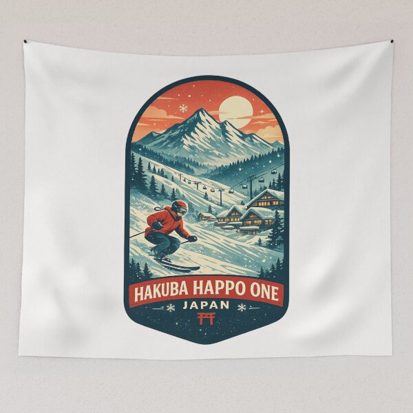 Item preview, Hakuba Happo-One Nagano Prefecture Japanese Alps Ski Resort Panorama designed and sold by Places On Earth.