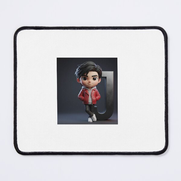 Item preview, Stylish Letter J Boy – Cool 3D Cartoon Character designed and sold by TrendTonic1.