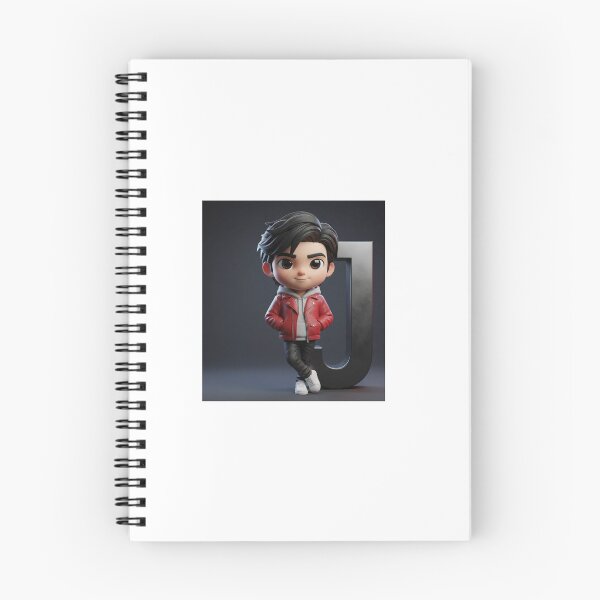 Item preview, Stylish Letter J Boy – Cool 3D Cartoon Character designed and sold by TrendTonic1.