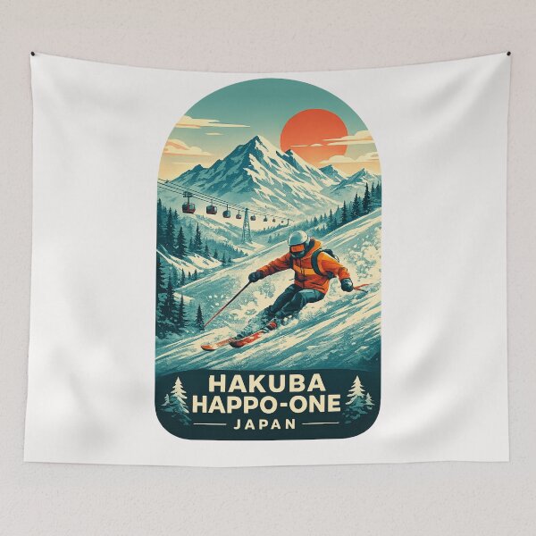 Item preview, Hakuba Happo-One Hakuba Valley Nagano Japanese Alps Sunset Slopes designed and sold by Places On Earth.