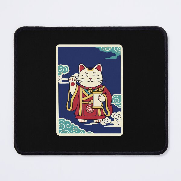 Item preview, Lucky Cat Scroll Maneki Neko Japanese Style Illustration designed and sold by JordynLadukeg65.
