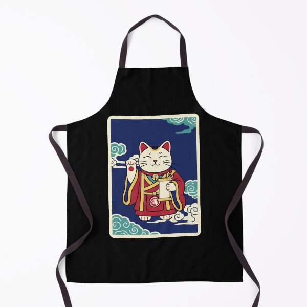 Item preview, Lucky Cat Scroll Maneki Neko Japanese Style Illustration designed and sold by JordynLadukeg65.