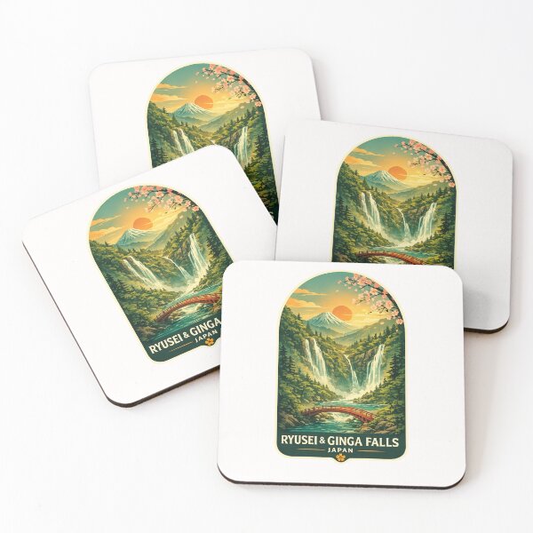 Item preview, Ryusei and Ginga Falls Daisetsuzan National Park Hokkaido Japan designed and sold by Places On Earth.
