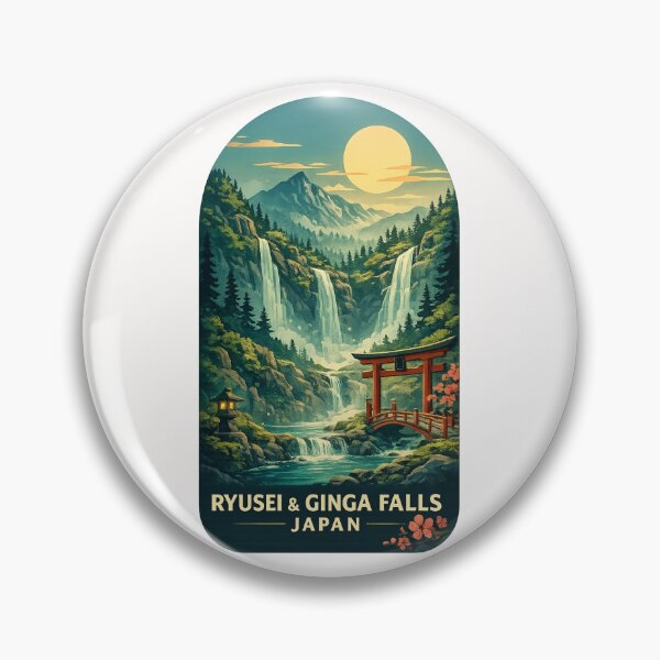 Item preview, Ryusei and Ginga Falls Sounkyo Gorge Daisetsuzan Hokkaido Landscape designed and sold by Places On Earth.