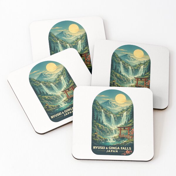 Item preview, Ryusei and Ginga Falls Sounkyo Gorge Daisetsuzan Hokkaido Landscape designed and sold by Places On Earth.